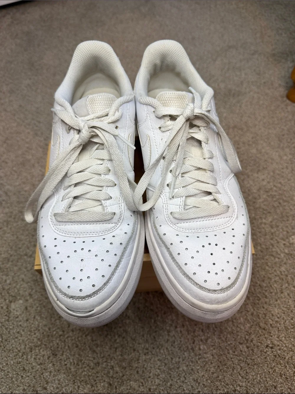 Nike Women’s White Low-Top Leather Sneakers
